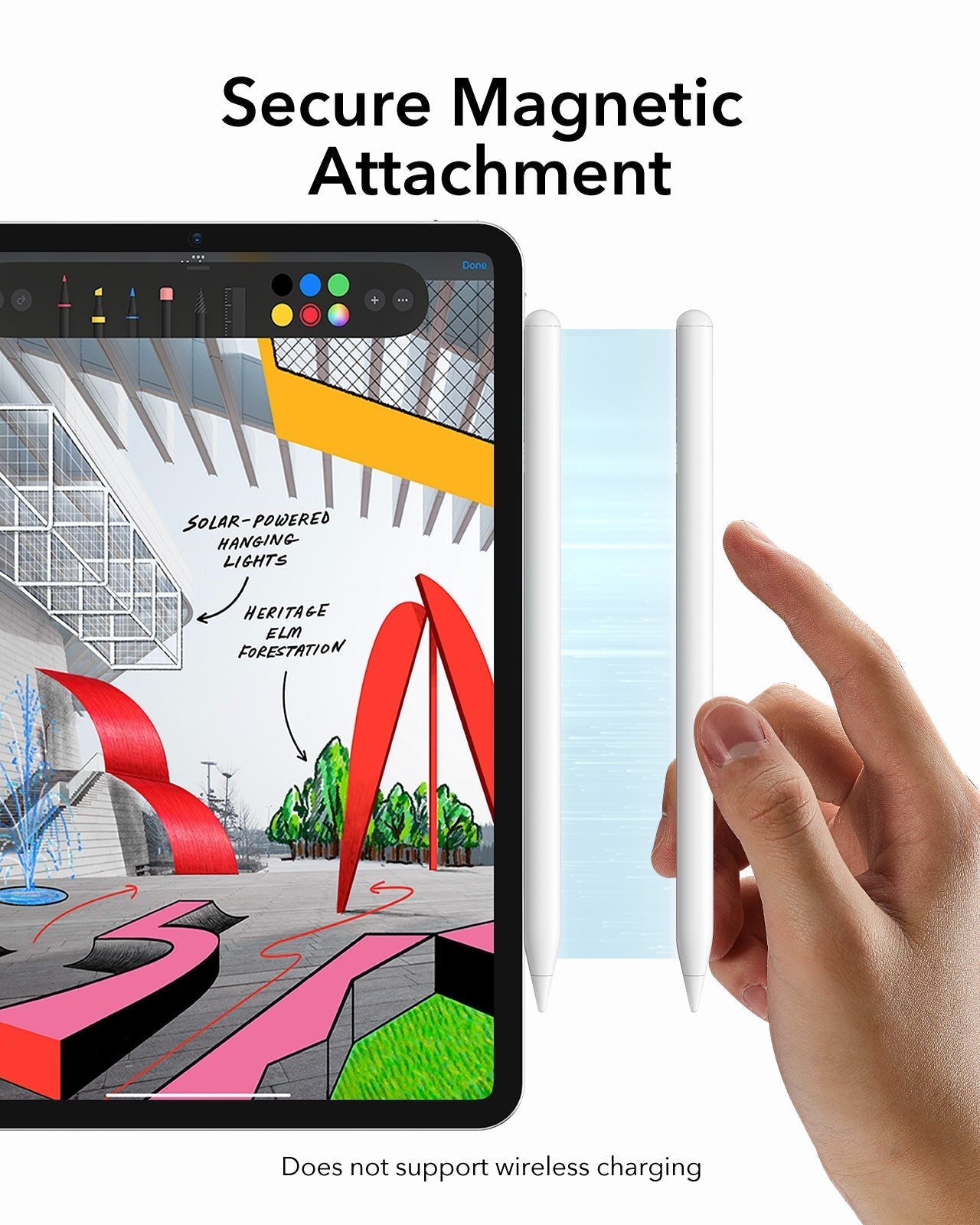 Shift Flexible Keyboard & Accurate Pencil Bundle-secure magnetic attachment