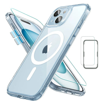 iPhone 15 Classic Pro Case (HaloLock) Set - Clear Blue ESR ESR