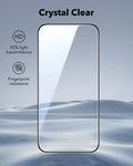 ESR iPhone 15 Pro Tempered Glass Screen Protector Crystal Clear