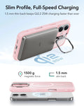 ESR iPhone 17 Magsafe Case with Stand Camera Control Frosted Bubblegum Pink Wireless charging