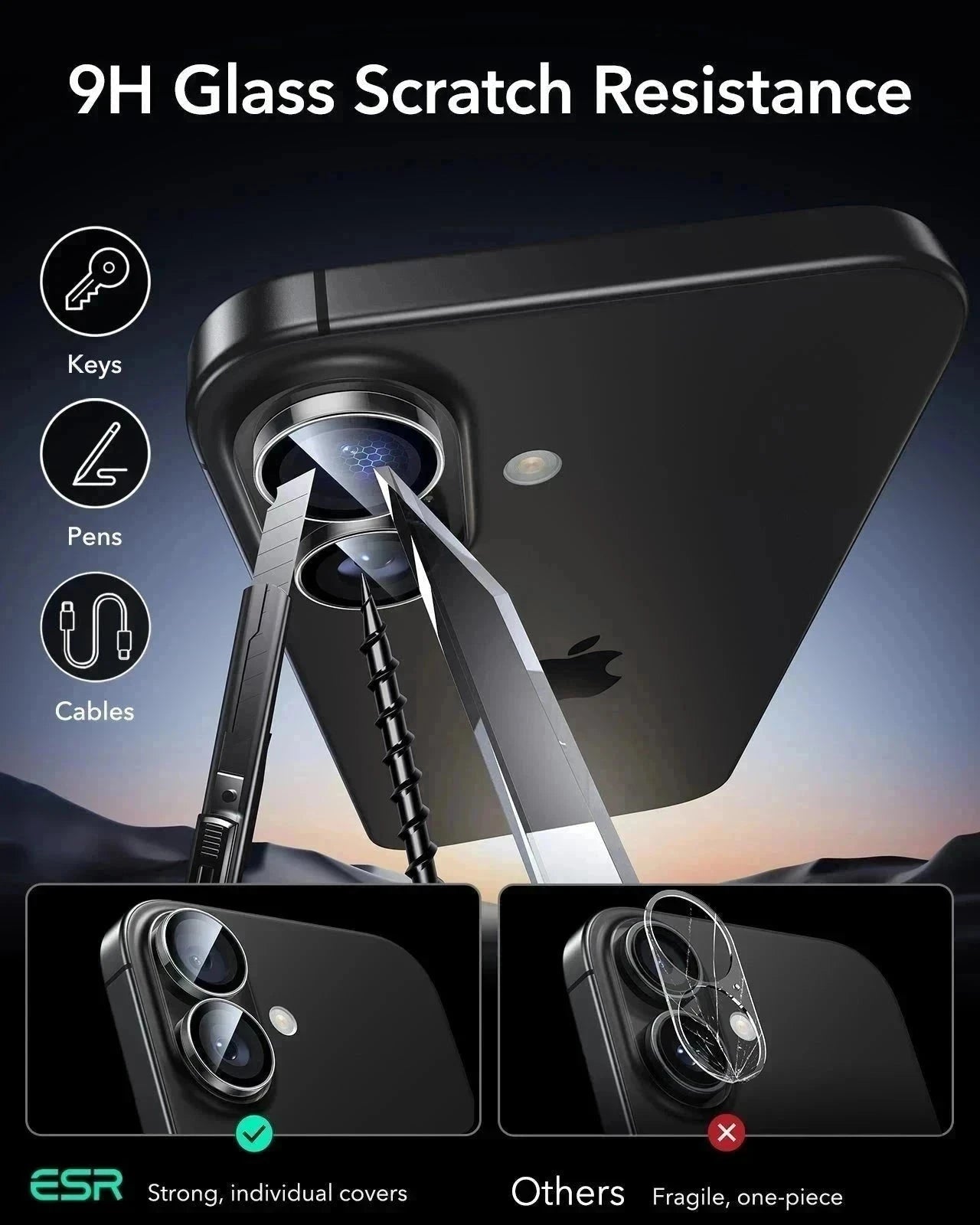 iPhone 17 Magsafe Case with armorite camera lens protector 9h glass scratch resistance
