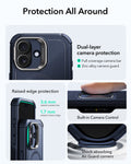 ESR iPhone 17 Cyber Tough Magsafe Case with Stand and Camera Control Blue Raised Edge Protection
