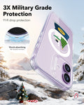 Print iPhone 17 Magsafe Case Clear Christmas Snow Globe 3X Military Grade Protection