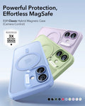 ESR iPhone 17 Claiss Hybrid Magsafe Case Frosted Light Purple Powerful Protection Effortless Magsafe