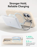 ESR iPhone 17 Cloud Soft Silicone Magsfae Case with Stand Light Tan  Stronger Hold Reliable Charging