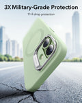 ESR iPhone 17 Silicone Magsafe Case with Stand Sage Green 3X Military Grade Protection