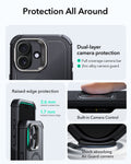 ESR iPhone 17 Cyber Tough Magsafe Case with Stand and Camera Control Black Raised Edge Protection