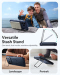 ESR iPhone 17 Pro Cyber Tough Magsafe Case Camera Control Blue Versatile Stash Stand