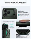ESR iPhone 17 Pro Cyber Tough Magsafe Case with Stand and Camera Control Green Raised Edge Protection