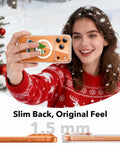 Print iPhone 17 Pro Magsafe Case Clear Christmas Snow Globe Slim Back