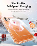 Print iPhone 17 Pro Magsafe Case Clear Christmas Santa Skater Wireless Charging