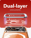 Print iPhone 17 Pro Magsafe Case with Stand Clear Christmas Santa Skater Protection Dual Layer