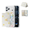 Withe Shell iPhone 17 Pro Magsafe Case with Aura Clutch MagSafe Wallet
