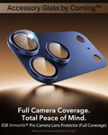 ESR iPhone 17 Pro Max Corning Glass Camera Lens Protector Blue Full Camera Coverage. Total Peace of Mind.