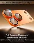 iPhone 17 Pro Max Corning Glass Camera Lens Protector Orange Full Camera Coverage. Total Peace of Mind.