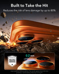 iPhone 17 Pro Max Corning Glass Camera Lens Protector Orange Built to Take the Hit