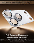 iPhone 17 Pro Max Corning Glass Camera Lens Protector Silver Full Camera Coverage. Total Peace of Mind.