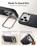 ESR Black Leather iPhone 17 Pro Max Magsafe Case with Stand Made To Stand Out