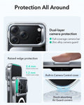 ESR iPhone 17 Pro Max Classic Hybrid Magsafe Case with Stand Camera Control Clear Raised Edge Protection