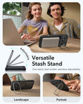 iPhone 17 Pro Max Classic Hybrid Magsafe Case Frosted Black Versatile Stash Stand