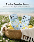 ESR Blue Floral iPone 17 Pro Max Case Tropical Paradise Series
