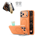 iPhone 17 Pro Max Cloud Soft Magsafe Case with Corning Glass Screen Ptorctor Orange