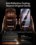 ESR iPhone 17 Pro Max Corning Glass Privacy Screen Protector anti-reflective coating beyond original clarity