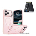 iPhone 17 Pro Max Classic Hybrid Magsfae Case With Magsafe Wallet  Frosted Bubblegum Pink