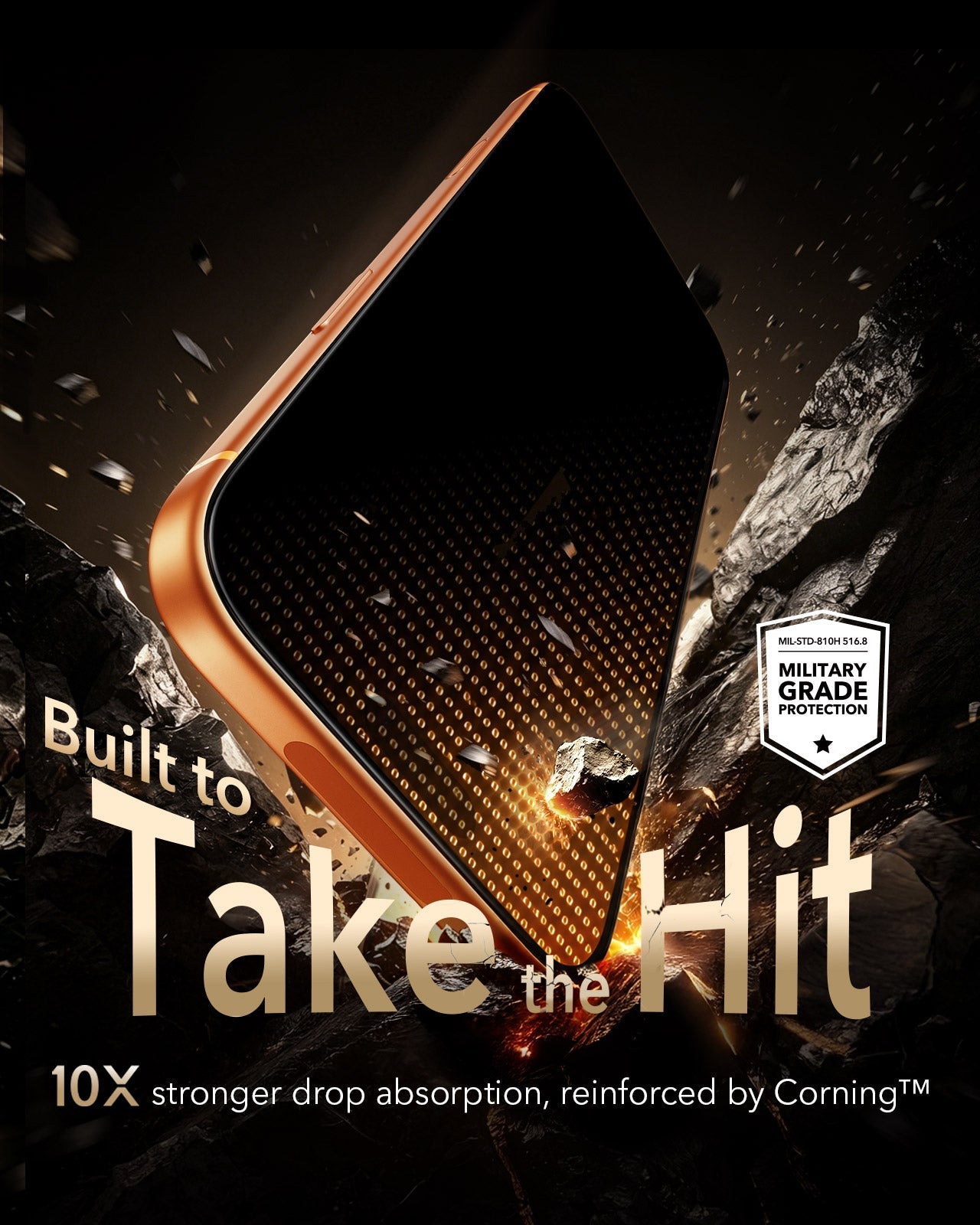 ESR iPhone 17 Pro Privacy Screen Protector with Corning Glass Built to take the hit