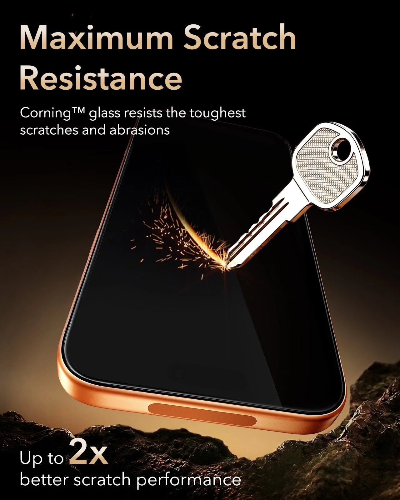 ESR iPhone 17 Pro Screen Protector with Corning Glass Maximum Scratch Resistance