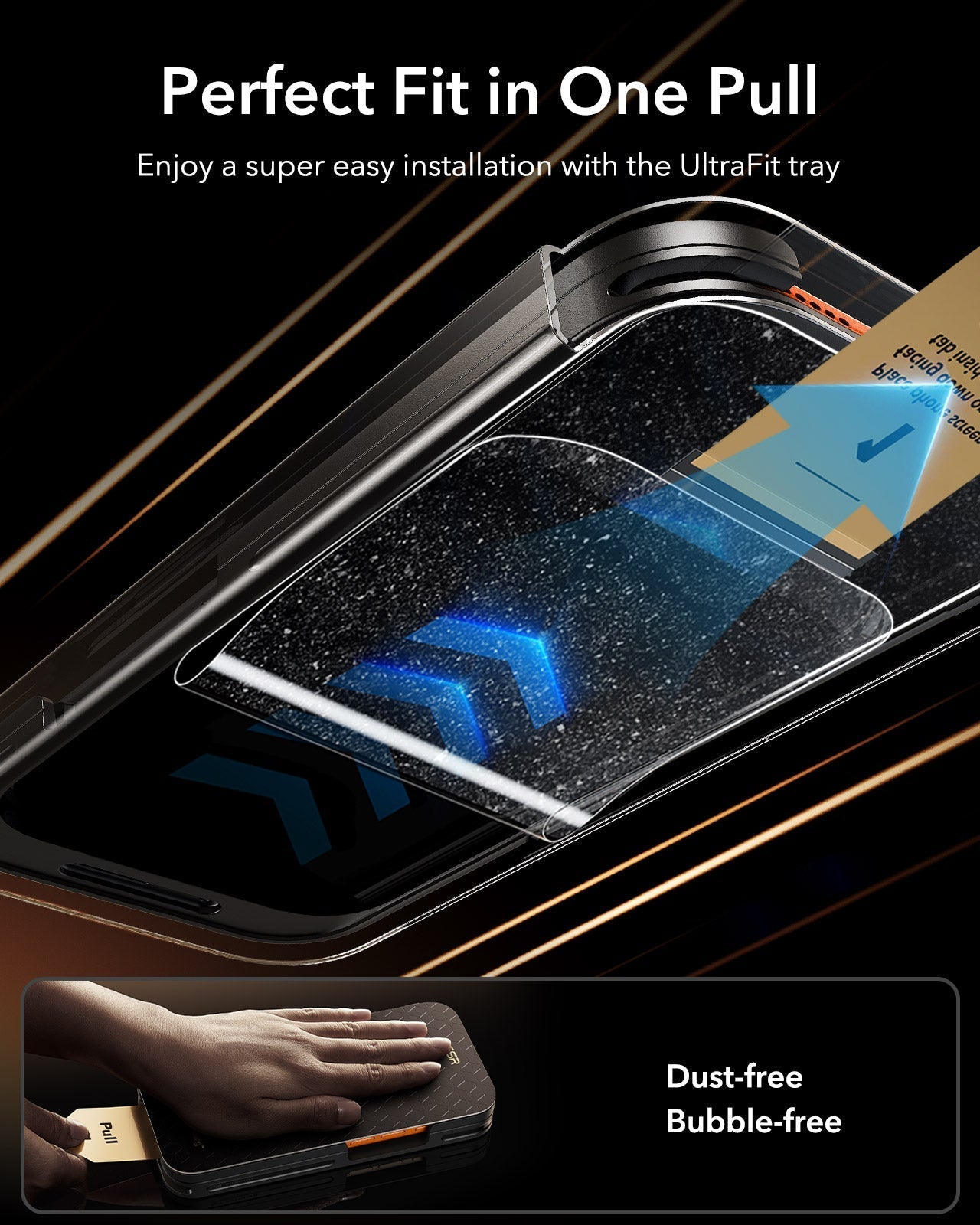 iPhone 17 Pro Accessory Glass by Corning Screen Protector  easy a super  easy installation with the ultrafit tray