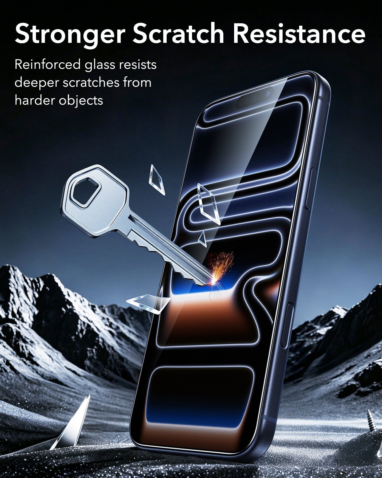 ESR iPhone 17 Pro Screen Protector with Armorite Tempered Glass Stronger Scratch Resistance