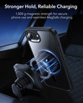 ESR iPhone 17e Classic Hybrid Magsafe Case Clear Black Stronger Hold, Reliable Charging