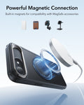 ESR iPhone 17e Classic Hybrid Magsafe Case with Stand Frosted Black Powerful Magnetic Connection