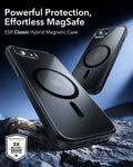 ESR iPhone 17e Classic Hybrid Magsafe Case Frosted Black Powerful Protection Effortless MagSafe