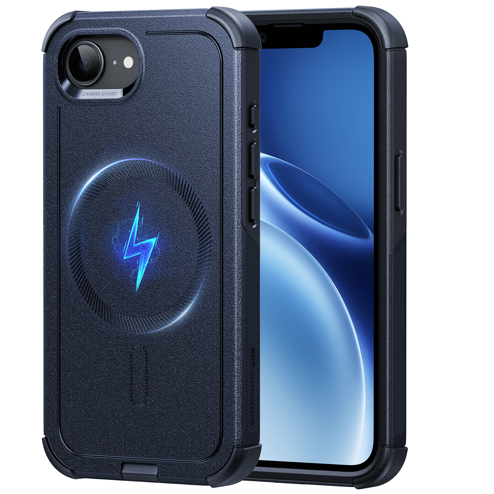 iPhone 17e Cyber Tough Magnetic Case Navy Blue