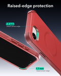 ESR iPhone 17e Cyber Tough Magnetic Case Red Raised-edge protection