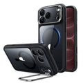 Clear Black iPhone 18 Pro Magsafe Slim Phone Case with Stand 
