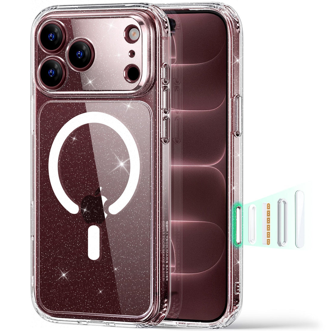Clear Shimmer iPhone 18 Pro Max Magsafe Slim Phone Case