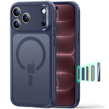 Frosted Blue iPhone 18 Pro Max Magsafe Slim Phone Case 