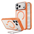 Frosted Orange iPhone 18 Pro Max Magsafe Slim Phone Case with Stand