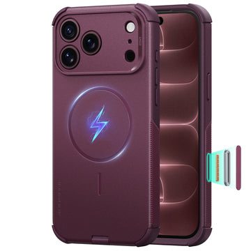 Deep Burgundy iPhone 18 Pro Max Case Tough Phone Case with Magsafe 