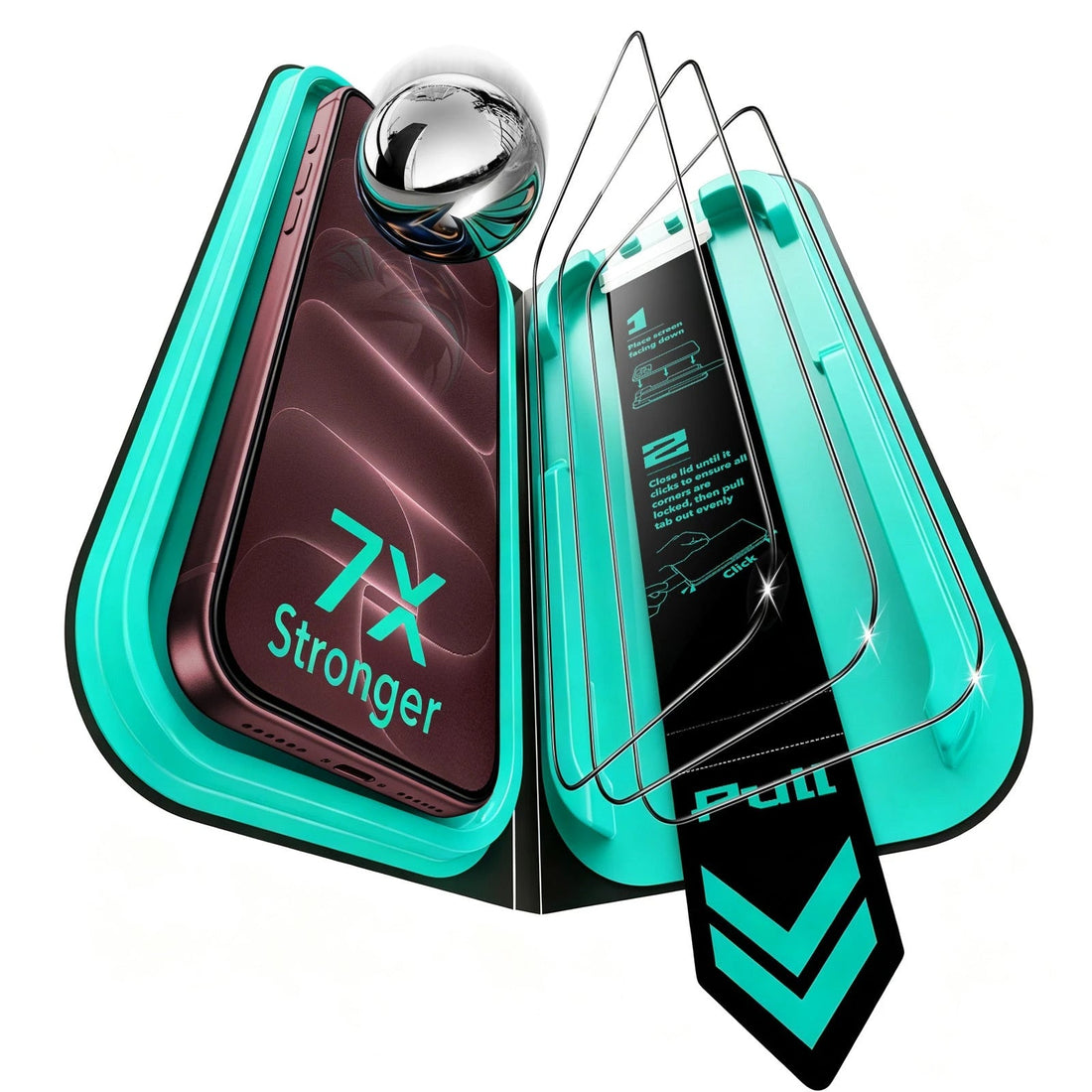 iPhone 18 Pro Armorite Tempered Glass Screen Protecor 3 Pack