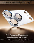 ESR Silver iPhone 18 Pro Corning Glass Camera Lens Protector Full Camera Coverage.  Total Peace of Mind.