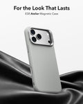 ESR Light Gray Leather iPhone 18 Pro Magsafe Case with Stand For the Look That Lasts