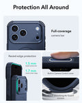 ESR Navy Blue iPhone 18 Pro Case Tough Phone Case with Magsafe Protection All Around