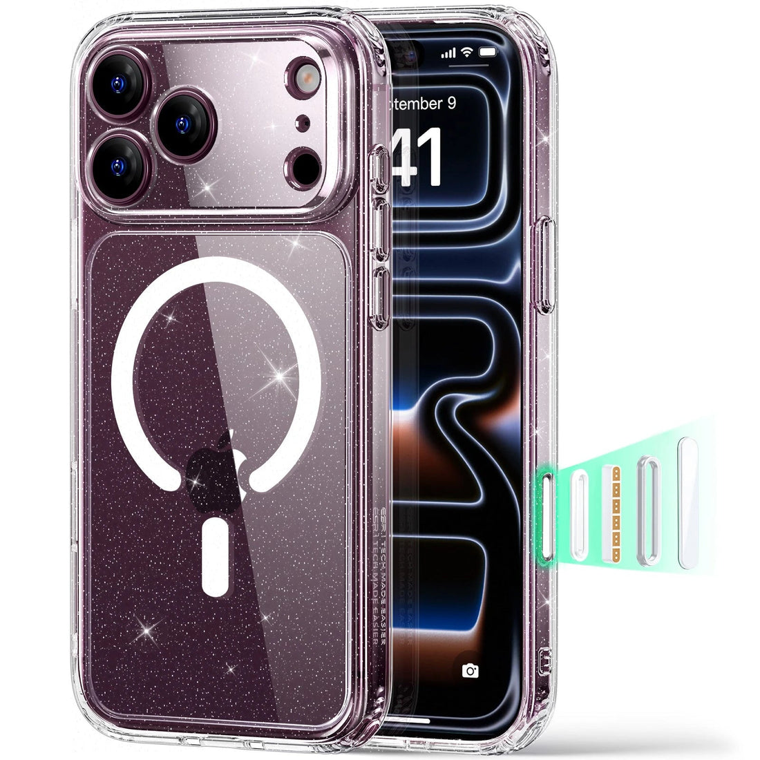 ESR  Clear Shimmer iPhone 18 Pro Max Magsafe Slim Phone Case