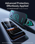 ESR iPhone 18 Pro Max Armorite Tempered Glass Screen Protecor Advanced Protection,  Effortlessly Applied