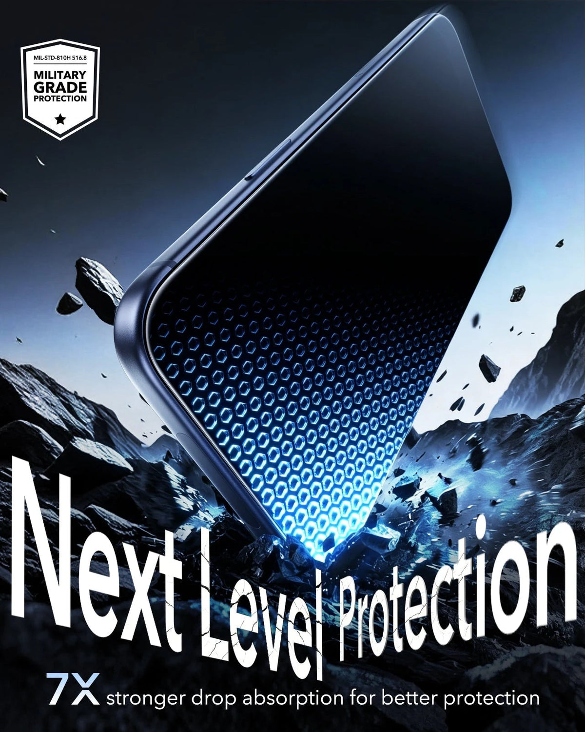 ESR iPhone 18 Pro Max Armorite Tempered Glass Screen Protecor 7X stronger drop absorption for better protection