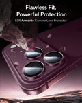 ESR Deep Burgundy iPhone 18 Pro/Pro Max Armorite Camera Lens Protector Flawless Fit,  Powerful Protection
